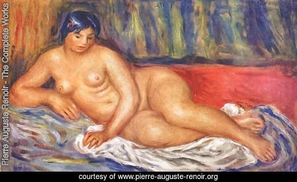 Nude girl reclining