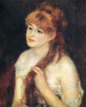 Pierre Auguste Renoir - Young Woman Braiding Her Hair
