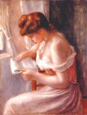 Pierre Auguste Renoir - A girl reading