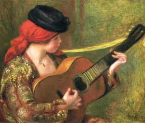 Pierre Auguste Renoir - Young Spanish Woman with a Guitar