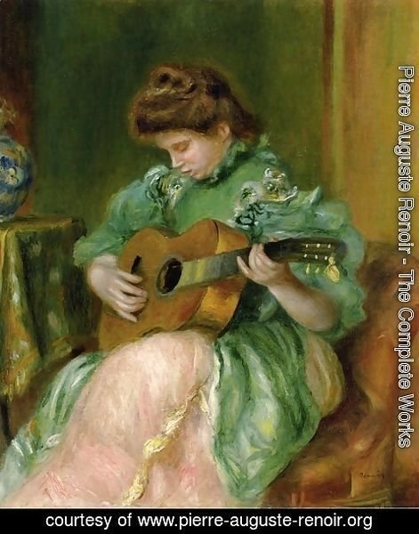 Pierre Auguste Renoir - Woman with a Guitar 2