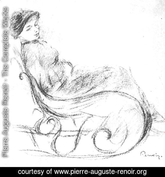 Pierre Auguste Renoir - Woman in a Rocking Chair