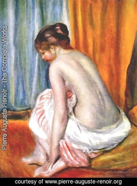 Pierre Auguste Renoir - Back view of a bather