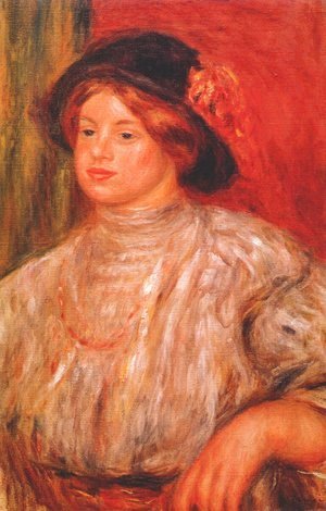 Pierre Auguste Renoir - Gabrielle with a large hat