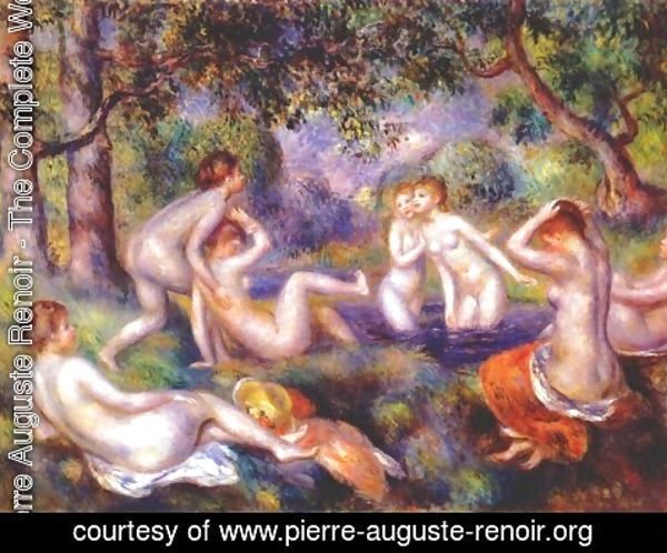 Pierre Auguste Renoir - Bathers in the forest
