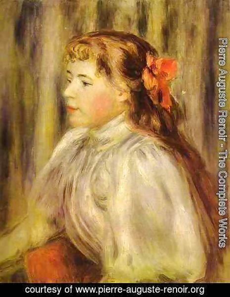 Pierre Auguste Renoir - Portrait of a Girl