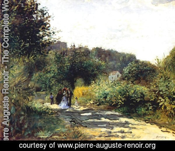 Pierre Auguste Renoir - A Road In Louveciennes