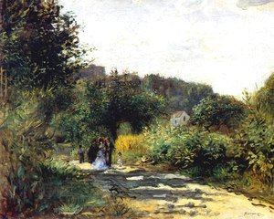 Pierre Auguste Renoir - A Road In Louveciennes