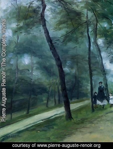 Pierre Auguste Renoir - A Walk In The Woods Aka Madame Lecoeur And Her Children
