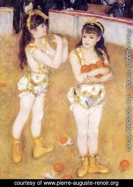 Pierre Auguste Renoir - Acrobats At The Cirque Fernando Aka Francisca And Angelina Wartenberg
