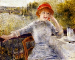 Pierre Auguste Renoir - Alphonsine Fournaise On The Isle Of Chatou