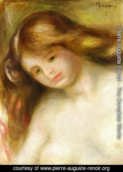 Pierre Auguste Renoir - Bust Of A Young Nude