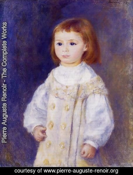 Pierre Auguste Renoir - Child In A White Dress Aka Lucie Berard