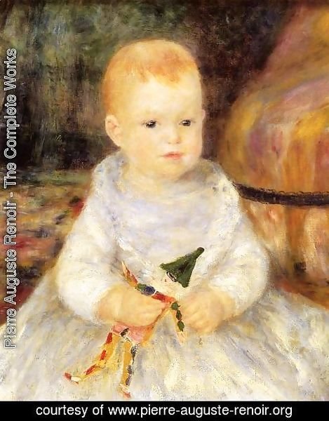Pierre Auguste Renoir - Child With Punch Doll Aka Pierre De La Pommeraye