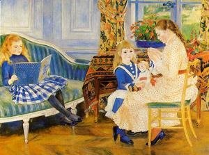 Pierre Auguste Renoir - Childrens Afternoon At Wargemont Aka Marguerite  Lucie And Marthe Barard