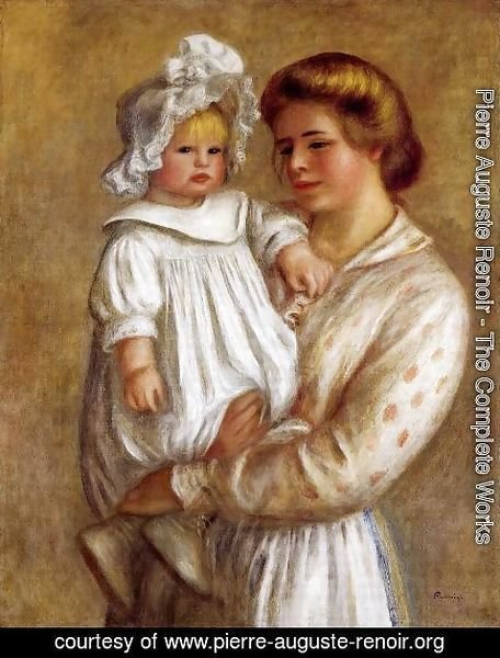 Pierre Auguste Renoir - Claude And Renee Aka Claude