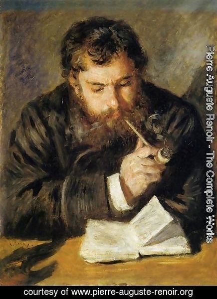 Pierre Auguste Renoir - Claude Monet Aka The Reader