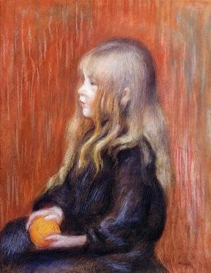 Pierre Auguste Renoir - Coco Holding A Orange
