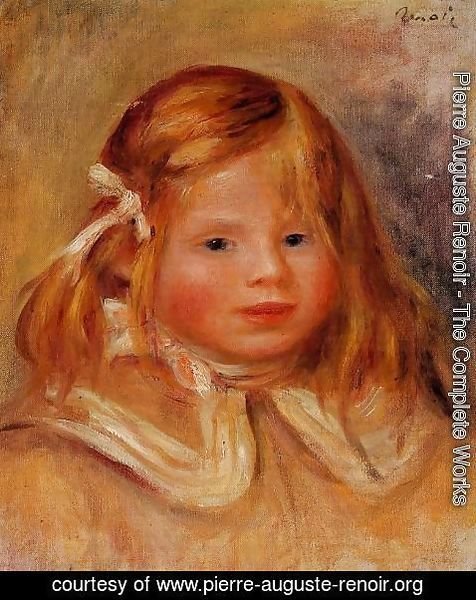 Pierre Auguste Renoir - Coco In A Red Ribbon