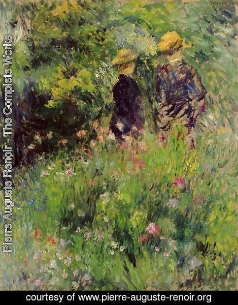 Pierre Auguste Renoir - Conversation In A Rose Garden