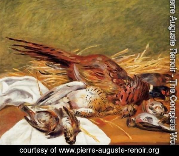 Pierre Auguste Renoir - Faisans  Canapetiere Et Grives