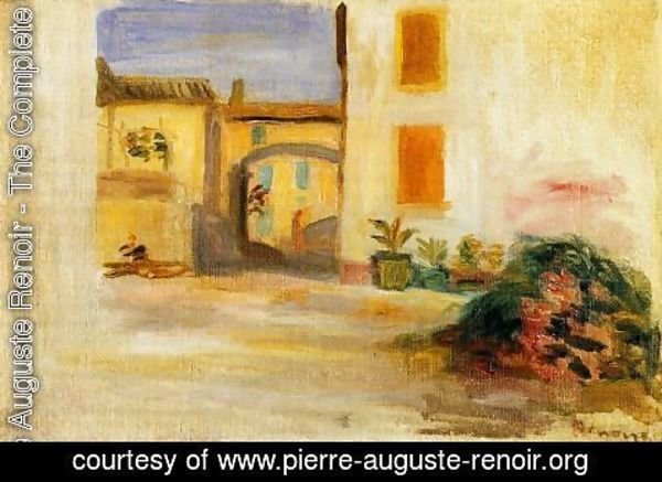 Pierre Auguste Renoir - Farm Courtyard  Midday