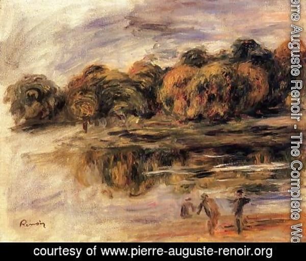 Pierre Auguste Renoir - Fishermen By A Lake