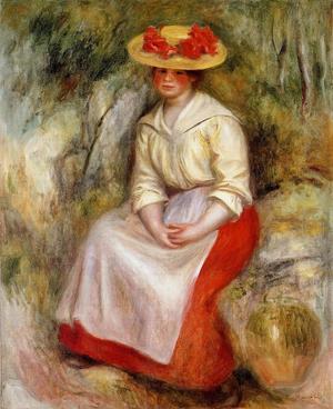 Pierre Auguste Renoir - Gabrielle In A Straw Hat