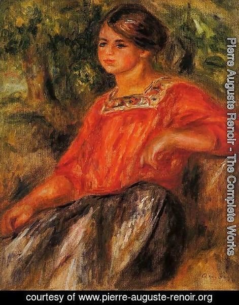 Pierre Auguste Renoir - Gabrielle In The Garden At Cagnes