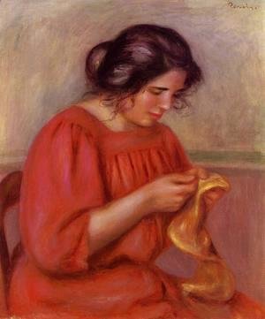 Pierre Auguste Renoir - Gabrielle Mending