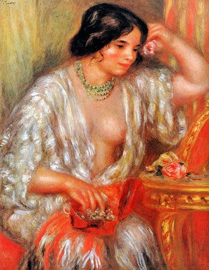 Pierre Auguste Renoir - Gabrielle Wearing Jewelry