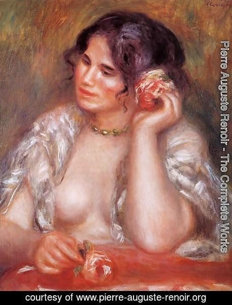 Pierre Auguste Renoir - Gabrielle With A Rose