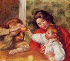 Pierre Auguste Renoir - Gabrielle  Jean And A Little Girl