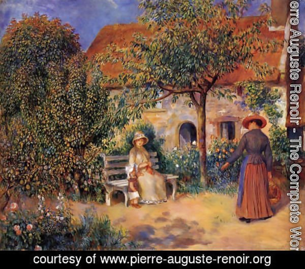 Pierre Auguste Renoir - Garden Scene In Brittany