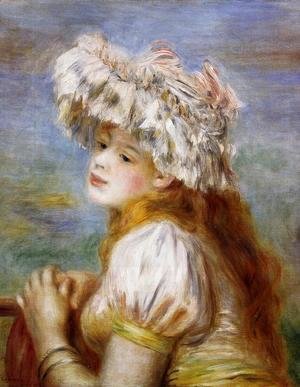Pierre Auguste Renoir - Girl In A Lace Hat