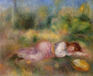 Pierre Auguste Renoir - Girl Streched Out On The Grass