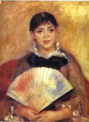 Pierre Auguste Renoir - Girl With A Fan Aka Alphonsine Fournaise