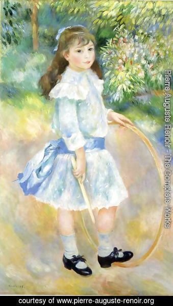 Pierre Auguste Renoir - Girl With A Hoop