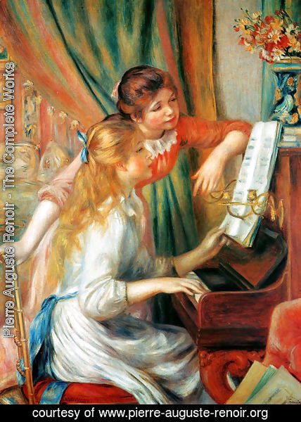 Pierre Auguste Renoir - Girls At The Piano2