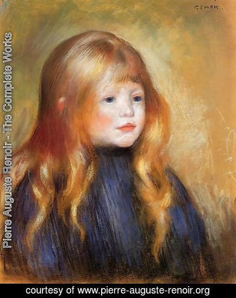 Pierre Auguste Renoir - Head Of A Child Aka Edmond Renoir