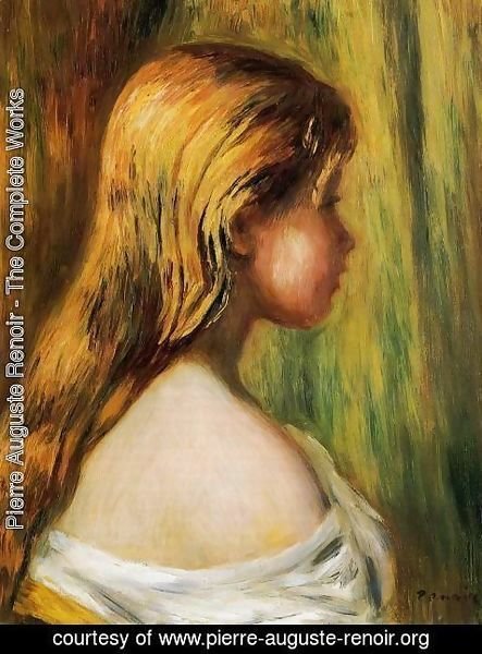 Pierre Auguste Renoir - Head Of A Young Girl2