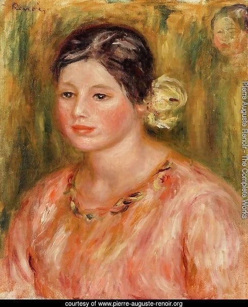 Head Of A Young Girl In Red