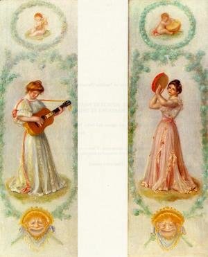 Pierre Auguste Renoir - La Musique (two Paintings)