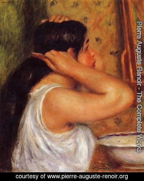Pierre Auguste Renoir - La Toilette   Woman Combing Her Hair