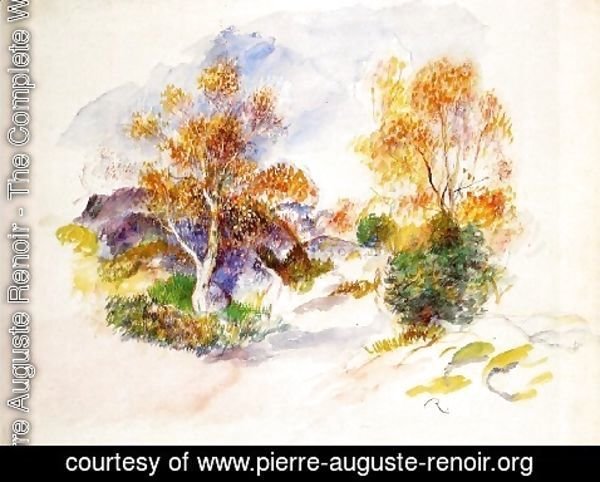 Pierre Auguste Renoir - Landascape With Trees