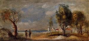 Pierre Auguste Renoir - Landscape (after Corot)