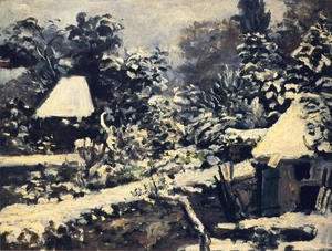 Pierre Auguste Renoir - Landscape  Snow Effect