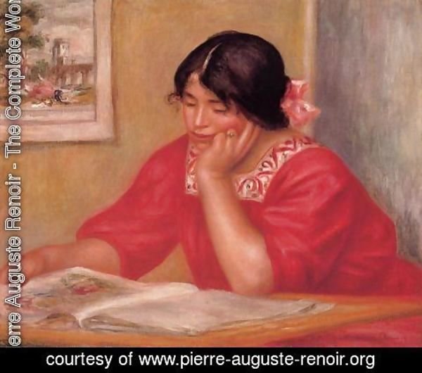Pierre Auguste Renoir - Leontine Reading