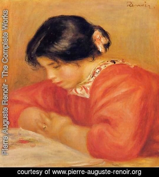 Pierre Auguste Renoir - Leontine Reading 2