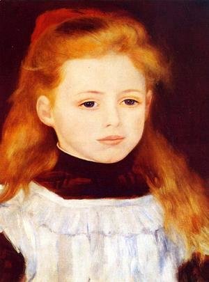 Pierre Auguste Renoir - Little Girl In A White Apron Aka Portrait Of Lucie Berard
